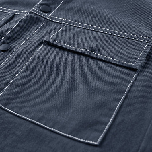 Camisa Denim Manga Larga Lavada para Hombre con Forro - Image 8