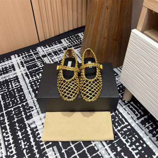 Zapatos Mary Jane Tejidos con Diseño Hueco - Comodidad y Estilo - Image 12