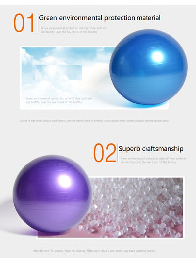 Balón de Yoga Grueso Antiexplosión para Niños y Pilates - Image 12