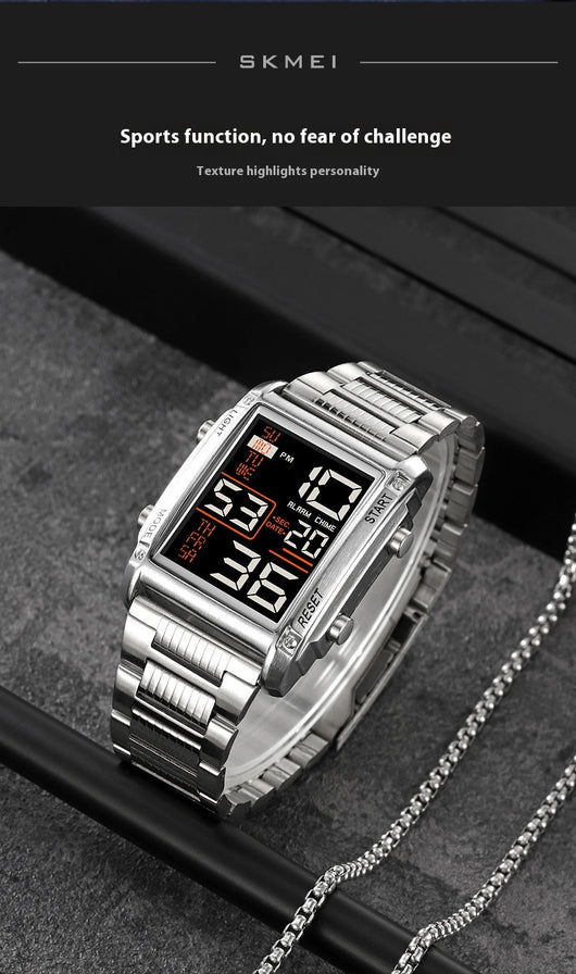 Reloj Deportivo Digital Cuadrado para Hombre con Pantalla de Fecha y Resistencia al Agua - Image 22