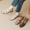 Sandalias Retro Mujer con Diseño Hueco - Comodidad Vintage