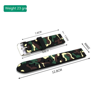 Correa de Silicona Camuflaje Deportiva Universal 20mm-22mm - Image 6