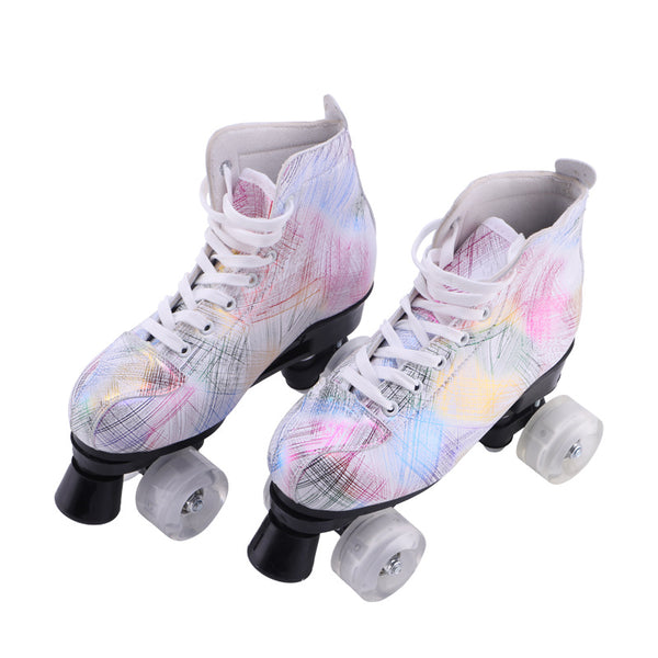 Patines de Cuatro Ruedas Symphony Feather con Luces LED - Patines Adulto de Alto Rendimiento