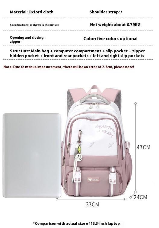Mochila Escolar de Gran Capacidad Ligera y Moderna - Image 8