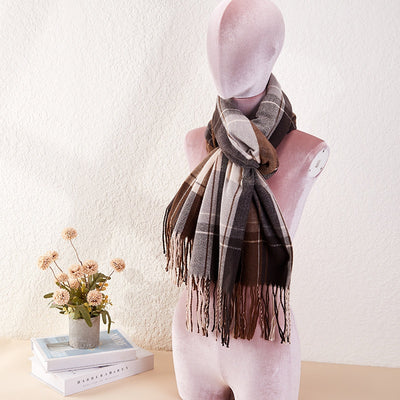 Bufanda Chal Grueso Estilo Coreano para Invierno - Image 15