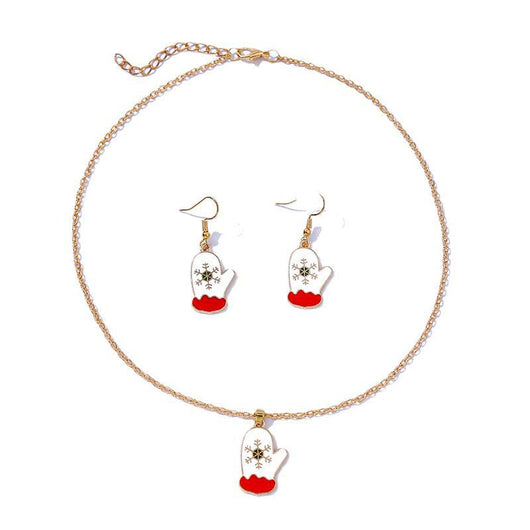 Aretes y Collar Navideños Botas de Muñeco de Nieve - Image 8