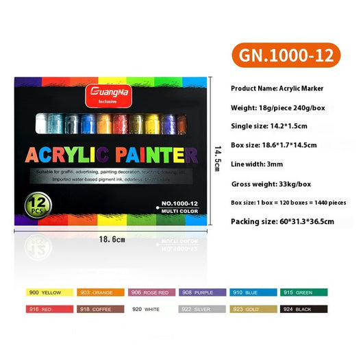Set de 48 Marcadores Acuarela para Cerámica y Graffiti DIY - Image 8