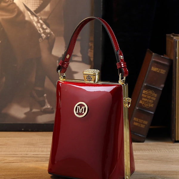 Bolso de Charol Brillante Convertible a Bandolera - Lujo Accesible