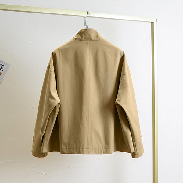 Chaqueta Impermeable Acolchada con Bolsillos Funcionales - Abrigo Resistente al Viento