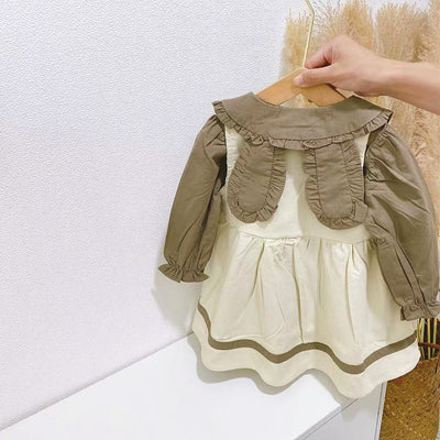 Conjunto Infantil Falda con Tirantes y Blusa Manga Larga Conejo - Image 13
