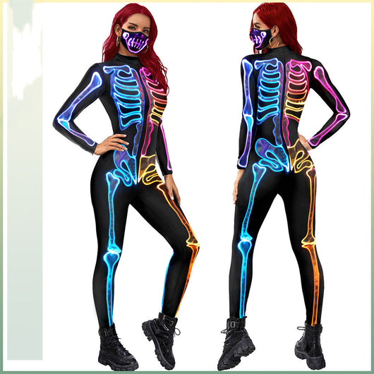 Mono Estampado Esqueleto Fluorescente para Mujer - Image 8