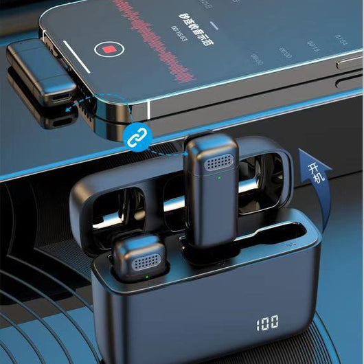Micrófono Inalámbrico Clip K6 para Solapa - Conexión Dual - Image 9