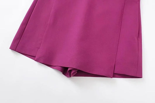 Shorts Vintage Cintura Alta con Abertura Frontal - Image 27