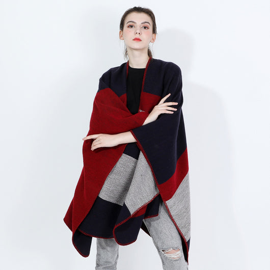 Chal de Seda Jacquard Plateado para Mujer