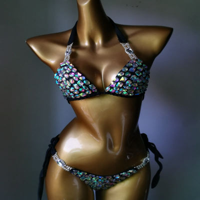 Bikini Deportivo con Detalles de Aleación Diamantada para Mujer - Image 17