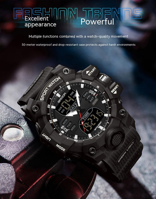 Reloj Inteligente Hombre Estilo Coreano Resistente al Agua y Golpes con Pantalla Transparente - Image 25