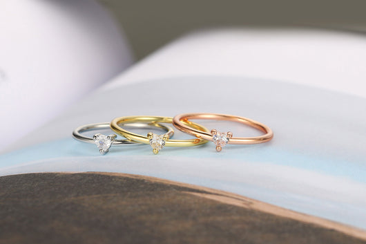 Anillo de Corazón Elegante para Mujer con Circonia y Baño de Oro Real - Image 17