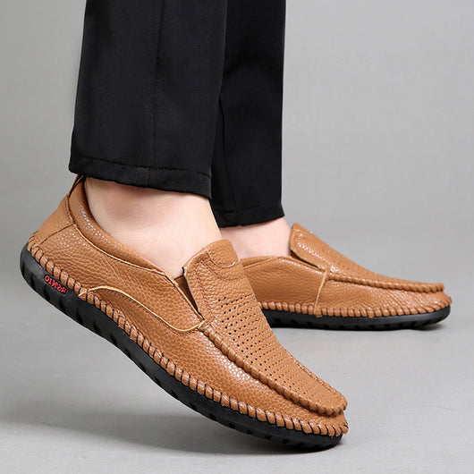Zapatos Casuales de Cuero para Hombre - Estilo Moderno y Versátil - Image 3