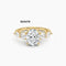 Light Luxury S925 Sterling Plateado Inlaid Moissanite D Color 1 Karat Ring US Tamaño 6 Oval