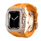 Rose gold shellorange strap