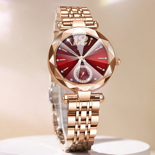Reloj de Mujer con Esfera de Diamante y Degradado de Cristal - Image 2