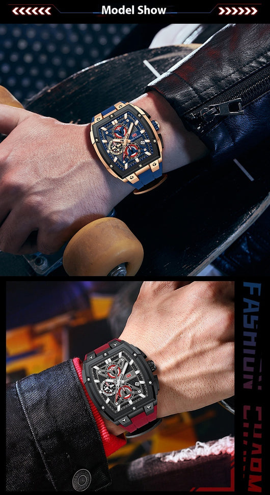 Reloj Hombre Arc Espejo Multicapa Hueco - Image 23
