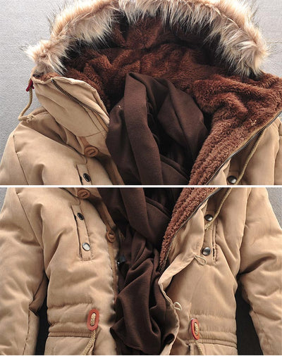 Abrigo de Invierno para Hombre con Forro de Lana de Cordero y Acolchado Grueso - Image 13