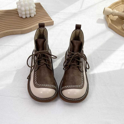 Botas Martin Retro de Encaje para Mujer - Suela Gruesa Otoño Invierno - Image 10