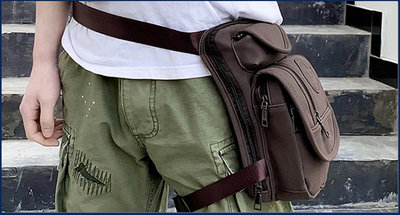 Mochila Hombre Cuero Nobuck con Bolsillos Múltiples para Aventuras - Image 8