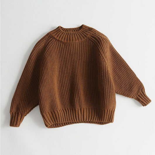 Suéter Acolchado Infantil Cuello Alto Retro para Niños y Niñas - Image 8