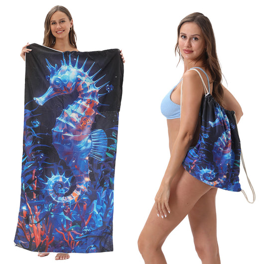 Toalla de Playa Transformable con Bolsa de Almacenamiento - Image 16