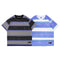 Playera Casual Holgada a Rayas para Hombre - Cuello Redondo Manga Corta