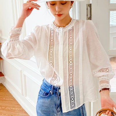 Camisa Blanca Commuter de Diseño Elegante