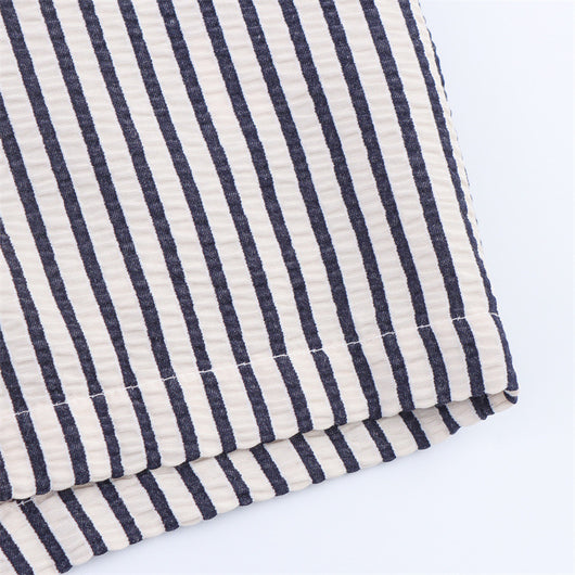 Blusa Rayada con Moño - Manga Corta Versátil para Verano - Image 16