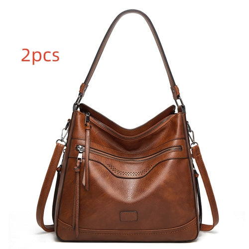 Bolso Tote Vintage de Un Solo Hombro en Cuero Suave - Image 7