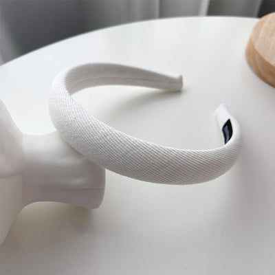 Diadema Retro de Satén con Esponja - Accesorio para Cabello Francés de Ancho Generoso - Image 44
