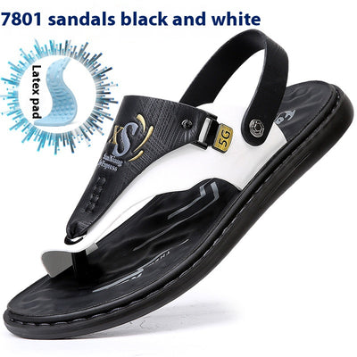 Sandalias Tipo Flip Flop para Hombre con Suela Blanda de Látex - Image 9