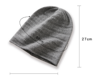 Gorro de Cachemira Liso Versátil para Mujer - Image 8