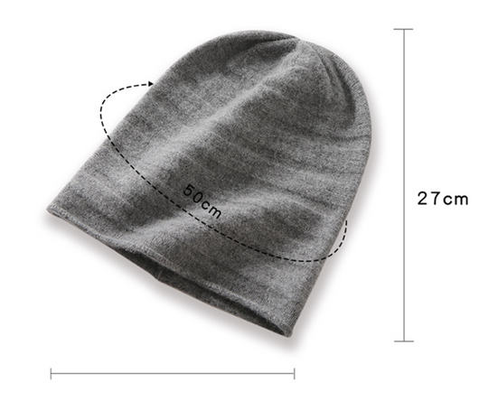 Gorro de Cachemira Liso Versátil para Mujer - Image 8