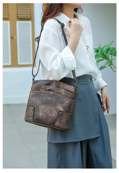 Bolso Bandolera Retro Multicapa PU - Diseño Minimalista de Alto Nivel - Image 22
