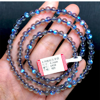 Pulsera de Labradorita Azul Intenso - Cristal Natural - Image 2