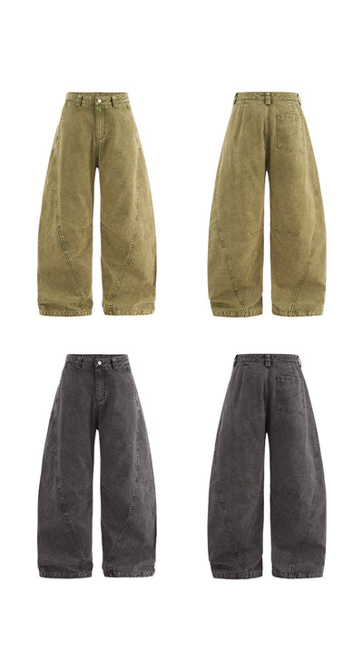 Pantalones Casuales Retro Desestructurados para Hombre - Image 8