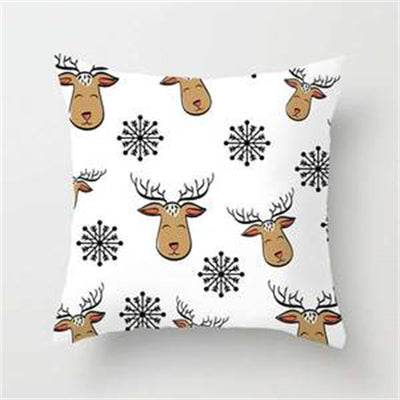 Funda de Cojín Navideño con Estampado de Astas para Sofá - Image 8