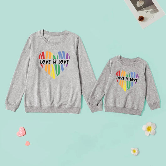 Suéter a Juego Mamá e Hija con Estampado de Letras - Tres Colores - Image 3