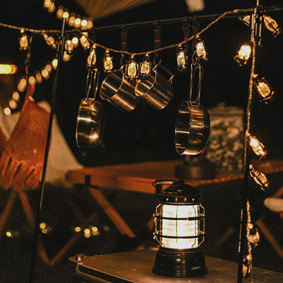 Luces LED Estilo Linterna Retro - Guirnalda Decorativa a Batería para Fiestas y Jardín - Image 7