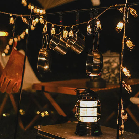 Luces LED Estilo Linterna Retro - Guirnalda Decorativa a Batería para Fiestas y Jardín - Image 7