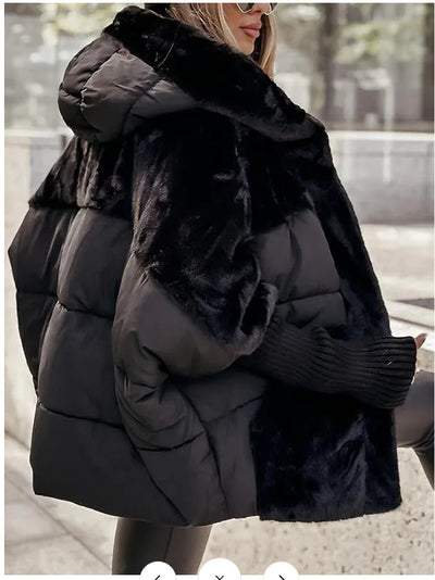 Chaqueta Acolchada de Algodón con Diseño Patchwork Oversize para Mujer - Image 14