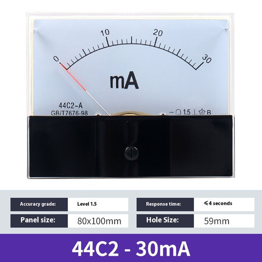Amperímetro DC Analógico 44C2 - Medidor de Corriente de Precisión - Image 13