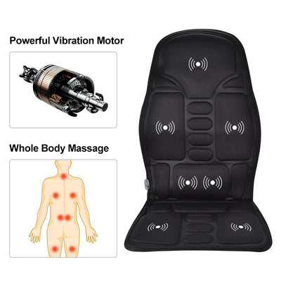Cojín Masajeador Calefactable para Auto y Oficina con Vibración Full Body - Image 9