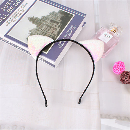 Diadema de Orejas de Gato Lentejuelas - Accesorios para el Cabello Infantiles - Image 4